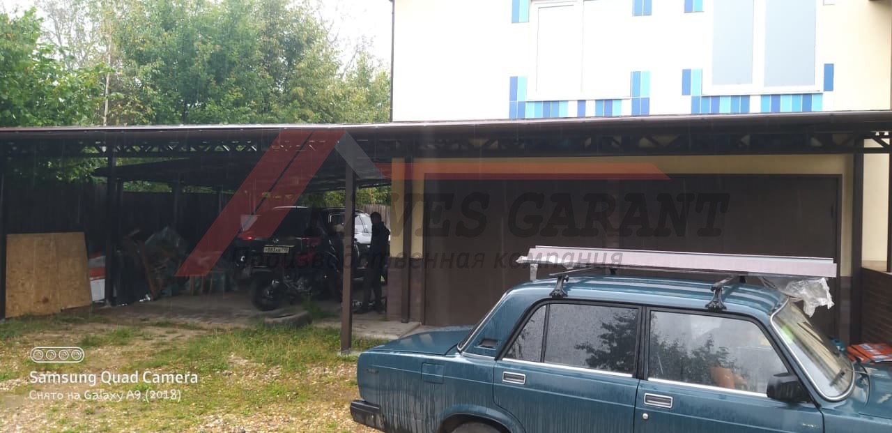 Навес Гарант - производство и монтаж навесов в Истре. IMG 20200826 WA0006 - Навес Гарант - производство и монтаж навесов в Истре.